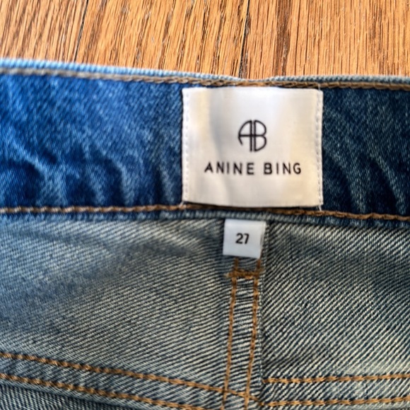 Anime Bing Denim 27 Roy Mid Rise Relaxed Straight Leg - Picture 3 of 5